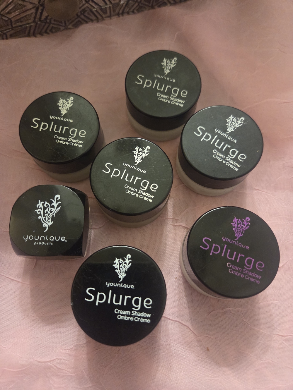 Younique Splurge Cream Shadow Pots - Black Loose Powder Cream Multi Shades